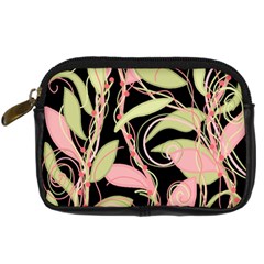 Pink And Ocher Ivy Digital Camera Cases by Valentinaart