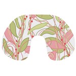 Pink and ocher ivy 2 Travel Neck Pillows Front