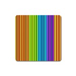 Colorful lines Square Magnet Front