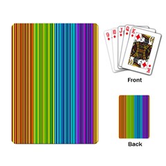 Colorful Lines Playing Card by Valentinaart