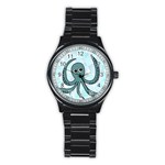 Octopus Stainless Steel Round Watch Front