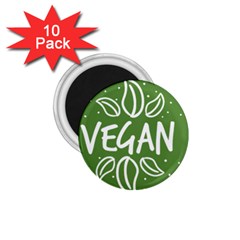 Vegan Label3 Scuro 1 75  Magnets (10 Pack) 