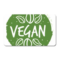 Vegan Label3 Scuro Magnet (rectangular)