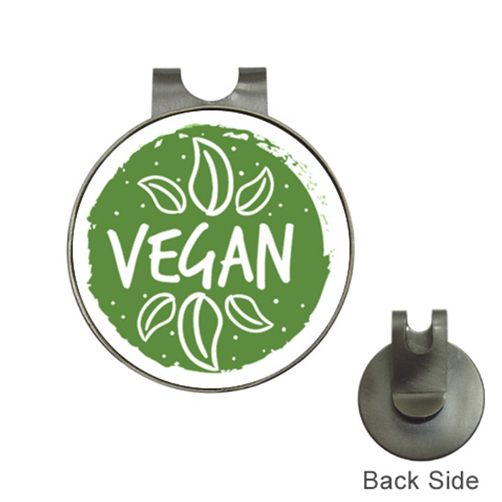 Vegan Label3 Scuro Hat Clips with Golf Markers