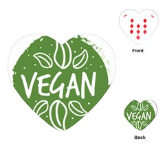 Vegan Label3 Scuro Playing Cards (heart)  by CitronellaDesign