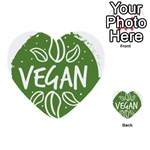 Vegan Label3 Scuro Multi-purpose Cards (Heart)  Back 8