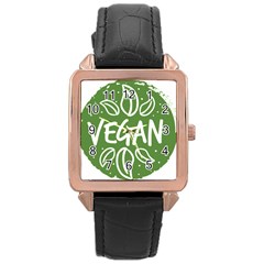 Vegan Label3 Scuro Rose Gold Leather Watch 