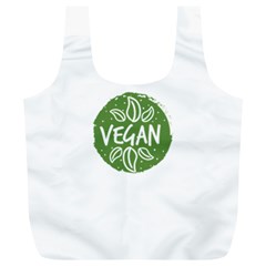 Vegan Label3 Scuro Full Print Recycle Bags (l)  by CitronellaDesign
