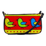 Birds pattern Shoulder Clutch Bags Front