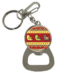 Brown Bird Pattern Bottle Opener Key Chains by Valentinaart