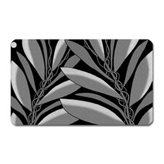 Gray Plant Design Magnet (rectangular)