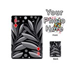 Gray plant design Playing Cards 54 (Mini)  Front - Diamond6