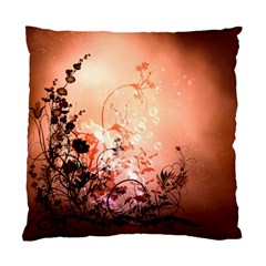 Wonderful Flowers In Soft Colors With Bubbles Standard Cushion Case (one Side) by FantasyWorld7