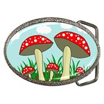 Mushrooms  Belt Buckles Front