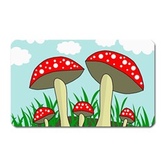 Mushrooms  Magnet (rectangular) by Valentinaart