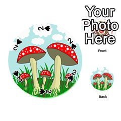 Mushrooms  Playing Cards 54 (round)  by Valentinaart