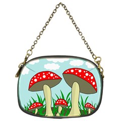 Mushrooms  Chain Purses (one Side)  by Valentinaart