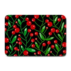 Red Christmas Berries Plate Mats by Valentinaart