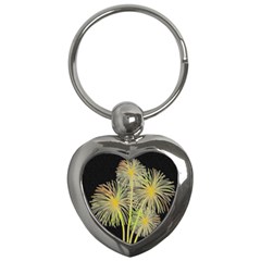 Dandelions Key Chains (heart)  by Valentinaart