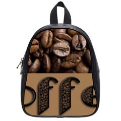 Funny Coffee Beans Brown Typography School Bags (small)  by yoursparklingshop