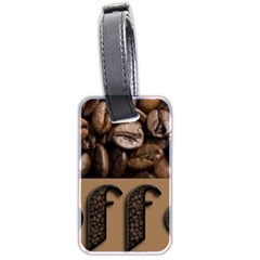 Funny Coffee Beans Brown Typography Luggage Tags (two Sides) by yoursparklingshop