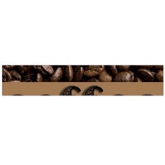 Funny Coffee Beans Brown Typography Flano Scarf (large) by yoursparklingshop