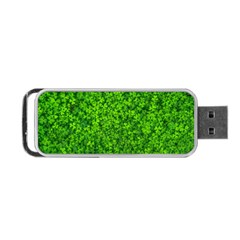 Shamrock Clovers Green Irish St  Patrick Ireland Good Luck Symbol 8000 Sv Portable Usb Flash (two Sides) by yoursparklingshop