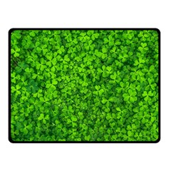 Shamrock Clovers Green Irish St  Patrick Ireland Good Luck Symbol 8000 Sv Double Sided Fleece Blanket (small) 