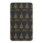 Merry Christmas Tree Typography Black And Gold Festive Memory Card Reader Front