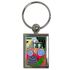 Tractor Key Chains (rectangle)  by Valentinaart