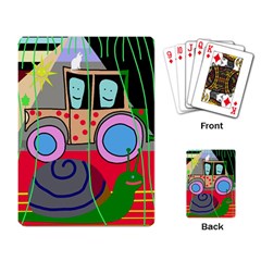 Tractor Playing Card by Valentinaart