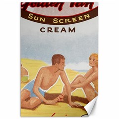 Vintage Summer Sunscreen Advertisement Canvas 20  X 30   by yoursparklingshop