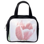 Red Tulip pencil drawing Classic Handbags (2 Sides) Back