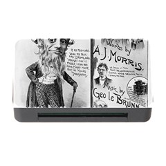 Vintage Song Sheet Lyrics Black White Typography Memory Card Reader With Cf by yoursparklingshop
