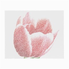 Tulip Red Pencil Drawing Art Small Glasses Cloth (2-side) by picsaspassion