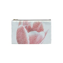 Tulip Red Pencil Drawing Art Cosmetic Bag (small)  by picsaspassion