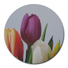 Tulips Round Mousepads by picsaspassion