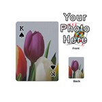 Tulips Playing Cards 54 (Mini)  Front - SpadeK