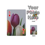 Tulips Playing Cards 54 (Mini)  Front - Diamond5