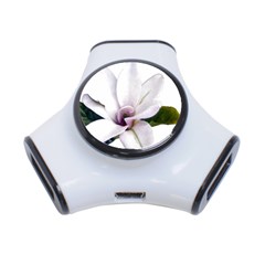 Magnolia Wit Aquarel Painting Art 3-port Usb Hub by picsaspassion