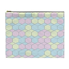 Colorful Honeycomb - Diamond Pattern Cosmetic Bag (xl) by picsaspassion