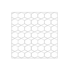  Honeycomb - Diamond Black And White Pattern Satin Bandana Scarf by picsaspassion