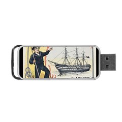 Vintage Advertisement British Navy Marine Typography Portable Usb Flash (two Sides) by yoursparklingshop