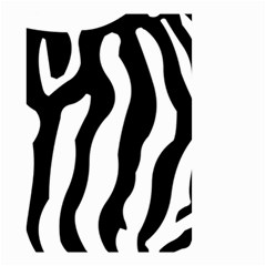 Zebra Horse Skin Pattern Black And White Small Garden Flag (two Sides) by picsaspassion