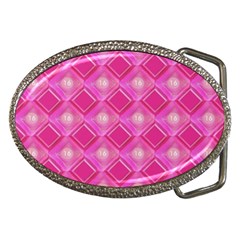 Pink Sweet Number 16 Diamonds Geometric Pattern Belt Buckles by yoursparklingshop