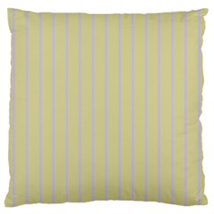 Summer Sand Color Lilac Stripes Large Flano Cushion Case (one Side)