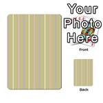 Summer sand color lilac pink yellow stripes pattern Multi-purpose Cards (Rectangle)  Front 1