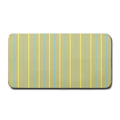 Summer Sand Color Blue And Yellow Stripes Pattern Medium Bar Mats by picsaspassion