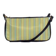 Summer Sand Color Blue And Yellow Stripes Pattern Shoulder Clutch Bags by picsaspassion