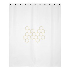 Honeycomb Pattern Graphic Design Shower Curtain 60  X 72  (medium) by picsaspassion